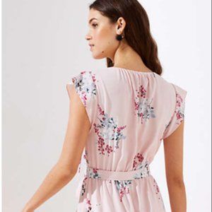 Ann Taylor LOFT Floral Bouquet Midi Dress